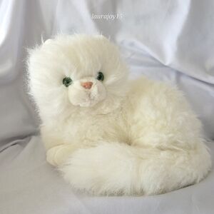 Russ Nikki White Persian Cat Plush Stuffed Toy 460 Green Eyes 13 Inch